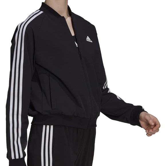Adidas Essentials 3 Stripe Woven Track Top Women - Picture 3 of 8